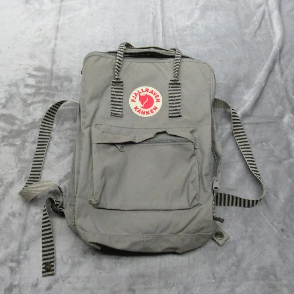 Fjallraven Kanken Backpack Gray Mini School Travel‎ Bag Unisex Work Waxed Rain